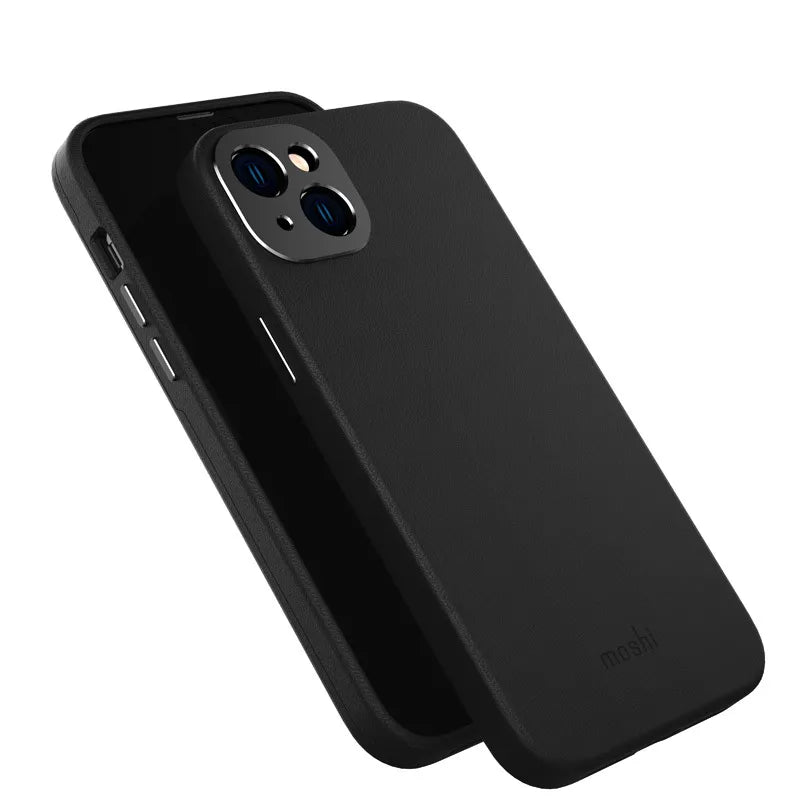 Moshi Napa MagSafe – odinis dėklas iPhone 14 Max (Midnight Black)