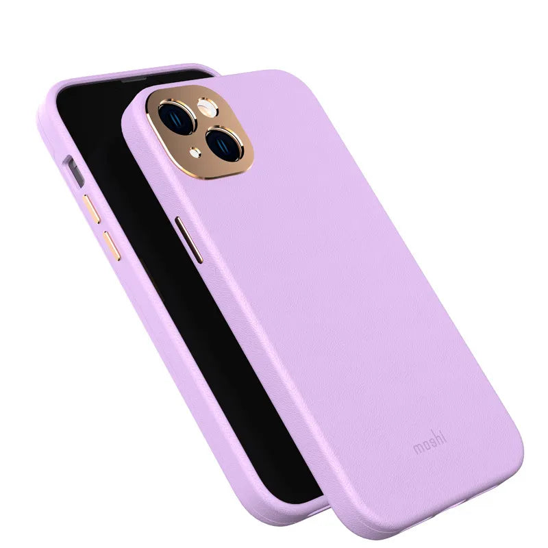 Moshi Napa MagSafe – odinis dėklas, skirtas iPhone 14 Max (Levandų Purpurinė)
