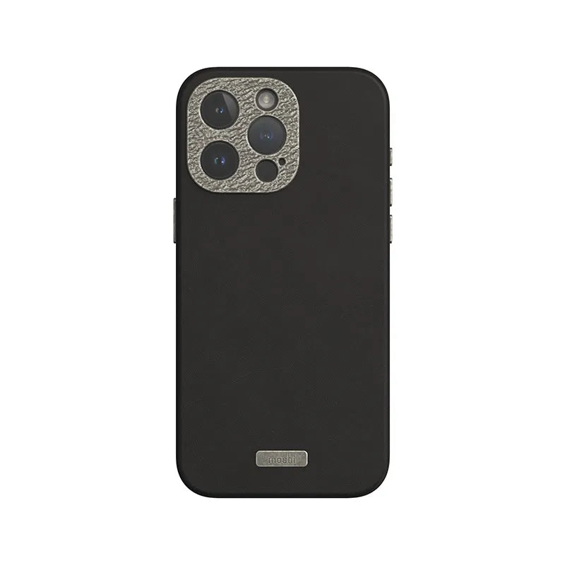Moshi Napa MagSafe – odinis dėklas, skirtas iPhone 15 Pro Max (vidurnakčio juoda)