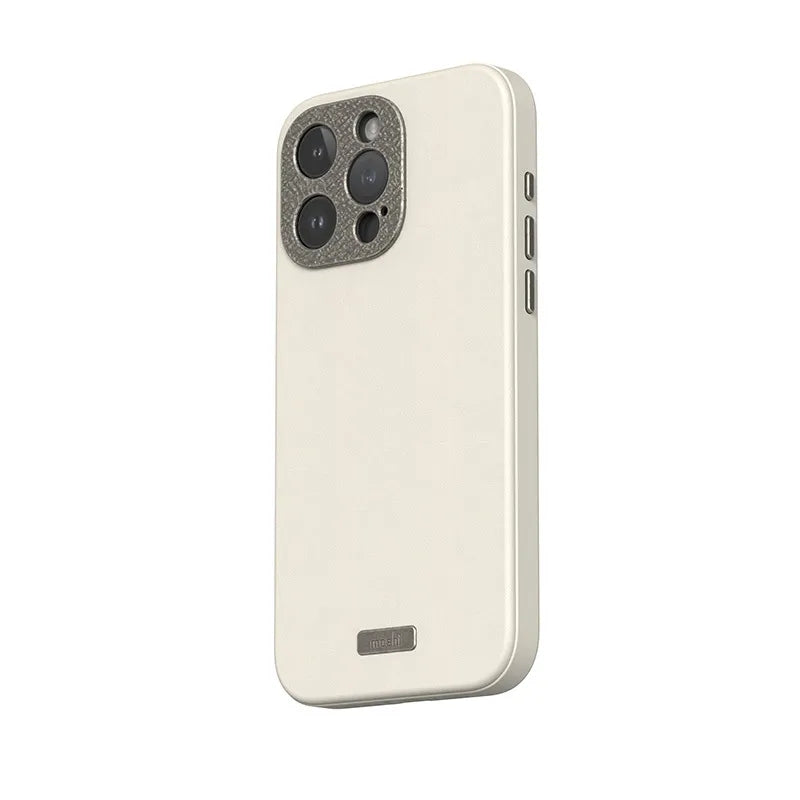 Moshi Napa MagSafe – odos dėklas skirtas iPhone 15 Pro (Eggnog White)