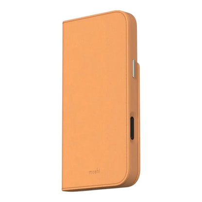Moshi Overture MagSafe – 3-in-1 odos atverčiamas dėklas, skirtas „iPhone 16 Pro“ (karamelinis rudas)