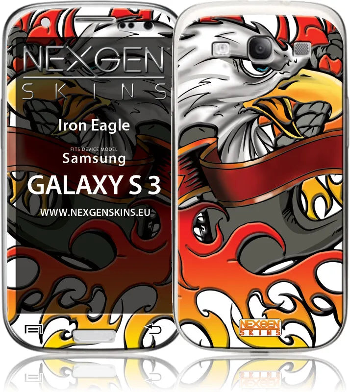 Nexgen 3D efektu odspaudos, skirtos „Samsung Galaxy S3“ (Geležinis erelis 3D)