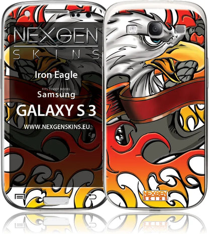 Nexgen 3D efektu odspaudos, skirtos „Samsung Galaxy S3“ (Geležinis erelis 3D)