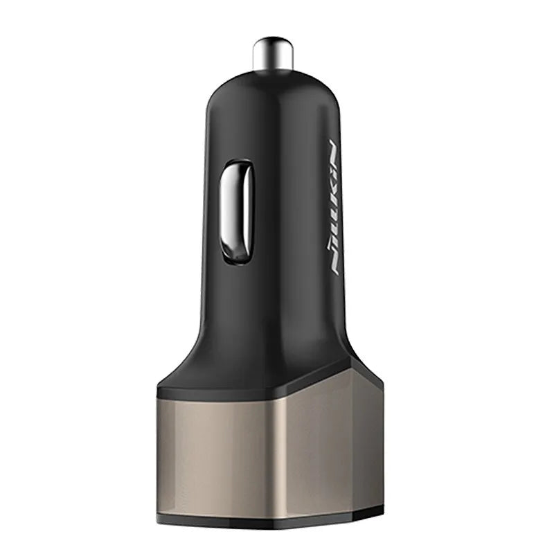 Nillkin Celerity automobilinis įkroviklis - 2x USB-A + 1x USB-C, 32W (auksinis)