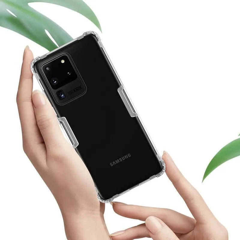 Nillkin Nature TPU dėklas – dėklas, skirtas „Samsung Galaxy S20 Ultra“ (baltas)