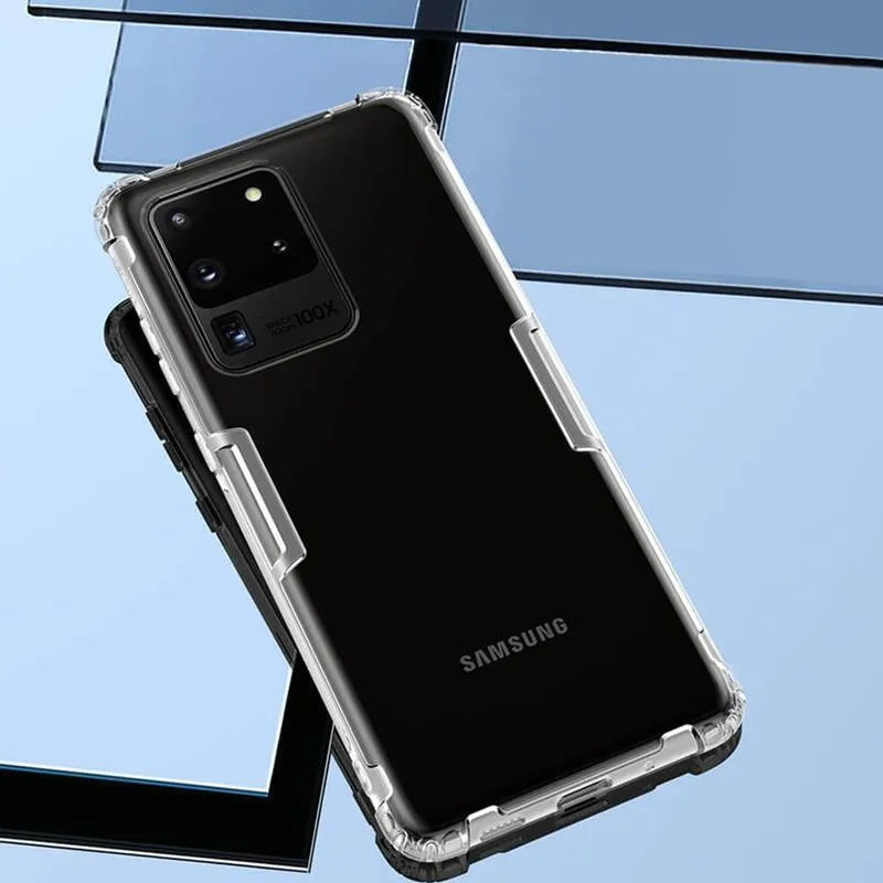 Nillkin Nature TPU dėklas – dėklas, skirtas „Samsung Galaxy S20 Ultra“ (baltas)