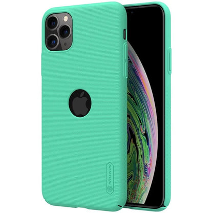 Nillkin Super Frosted Shield – dėklas „Apple iPhone 11 Pro“ su išpjova logotipui (mėtų žalia)