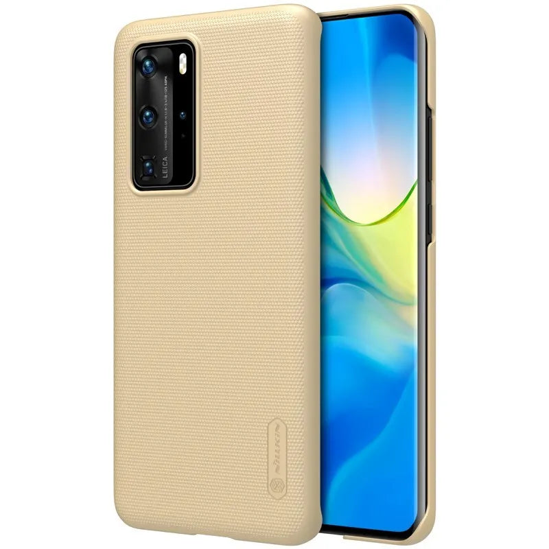 Nillkin Super Frosted Shield - dėklas Huawei P40 Pro (auksinis)