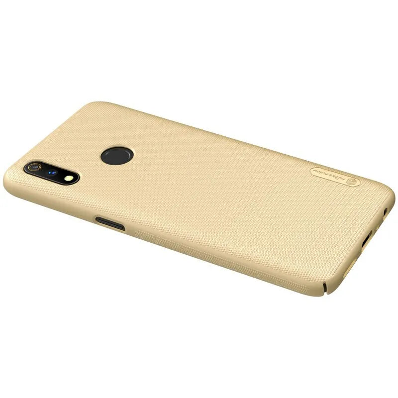 Nillkin Super Frosted Shield – dėklas Realme 3 Pro (Realme X Lite) (auksinis)