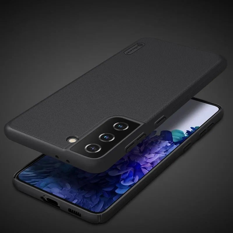 Nillkin Super Frosted Shield – dėklas Samsung Galaxy S21+ (šviesiai raudona)