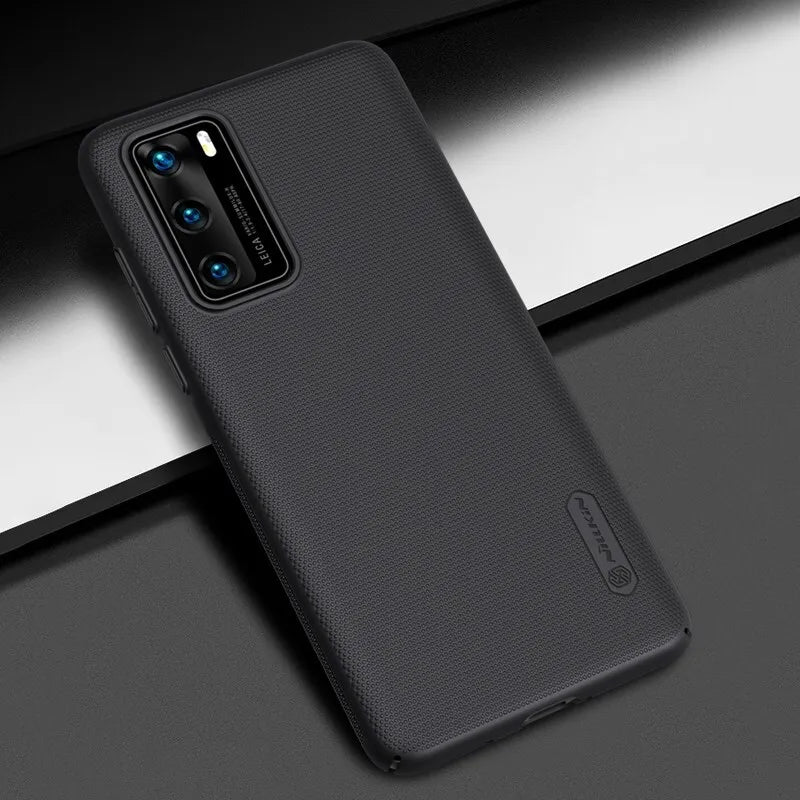 Nillkin Super Frosted Shield – dėklas, skirtas Huawei P40 (juodas)
