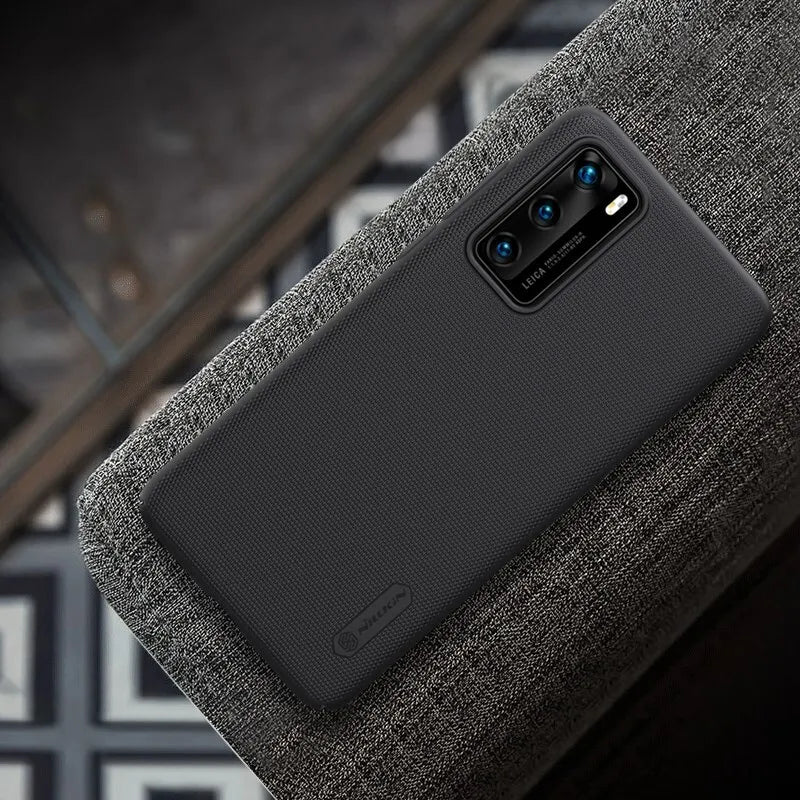 Nillkin Super Frosted Shield – dėklas, skirtas Huawei P40 (juodas)