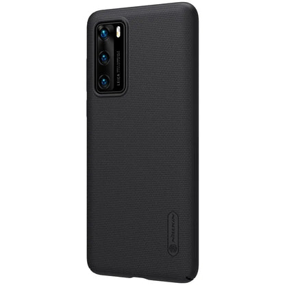 Nillkin Super Frosted Shield – dėklas, skirtas Huawei P40 (juodas)