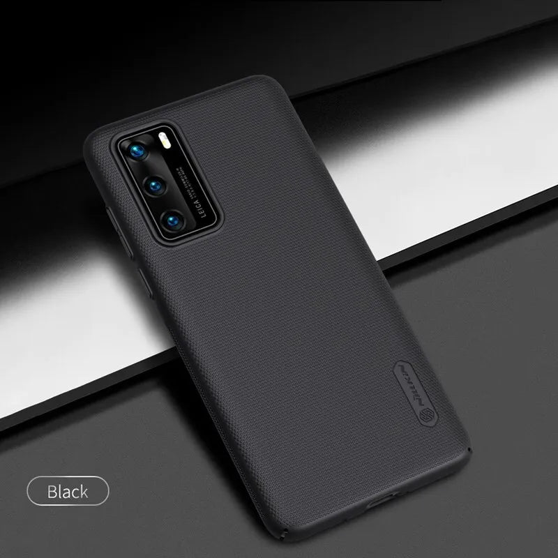 Nillkin Super Frosted Shield – dėklas, skirtas Huawei P40 (juodas)