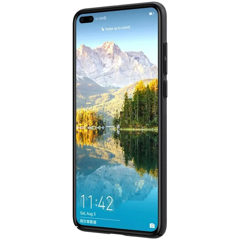 Nillkin Super Frosted Shield – dėklas, skirtas Huawei P40 (juodas)