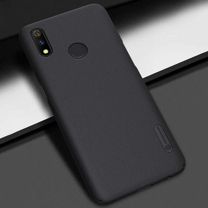 Nillkin Super Frosted Shield – Dėklas, skirtas Realme 3 Pro (Realme X Lite) (Juoda)