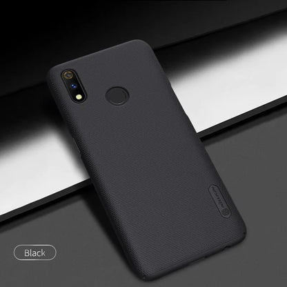 Nillkin Super Frosted Shield – Dėklas, skirtas Realme 3 Pro (Realme X Lite) (Juoda)