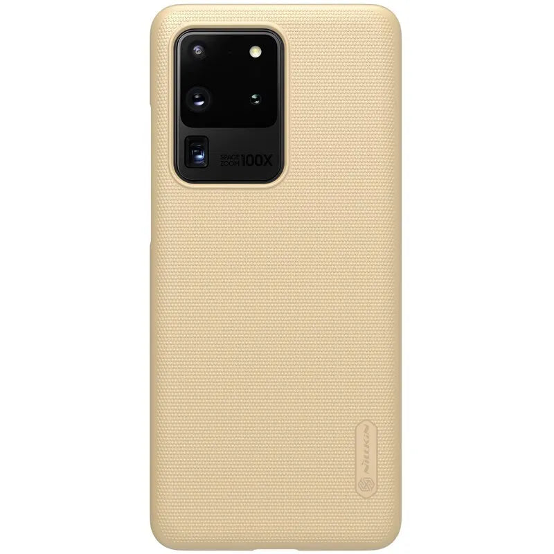 Nillkin Super Frosted Shield – dėklas, skirtas „Samsung Galaxy S20 Ultra“ (auksinis)