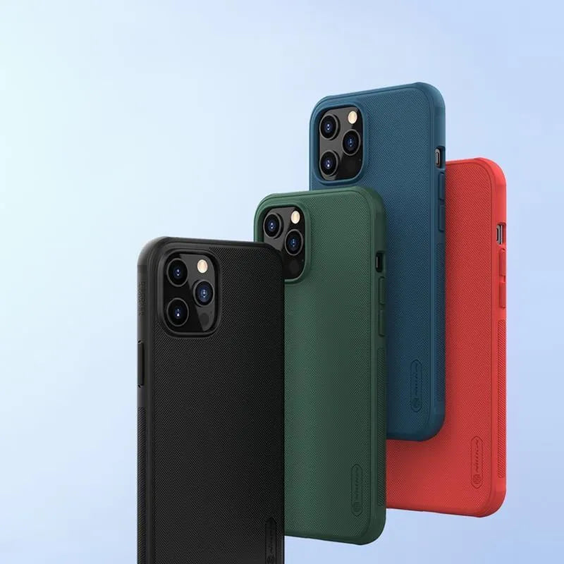 Nillkin Super Frosted Shield Pro – dėklas skirtas Apple iPhone 12 Pro Max (raudonas)