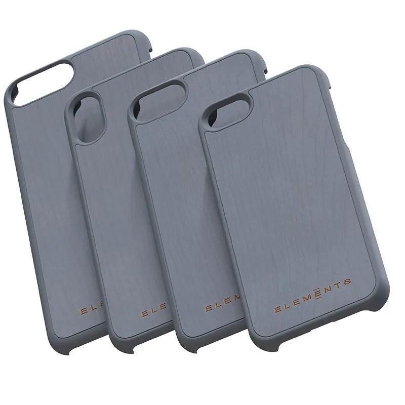 Nordic Elements Original Gefion – dėklas iPhone XR su tikru klevo medžiu (Vidutiniškai pilka)