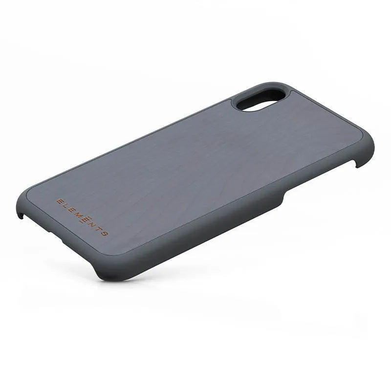 Nordic Elements Original Gefion – dėklas iPhone XR su tikru klevo medžiu (Vidutiniškai pilka)
