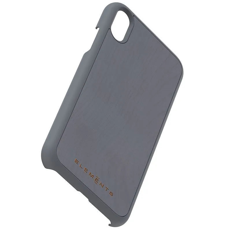 Nordic Elements Original Gefion – dėklas iPhone XR su tikru klevo medžiu (Vidutiniškai pilka)