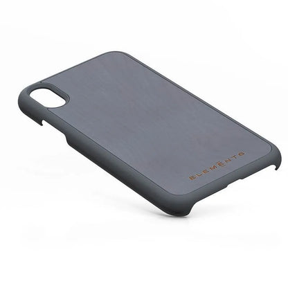 Nordic Elements Original Gefion – dėklas iPhone XR su tikru klevo medžiu (Vidutiniškai pilka)