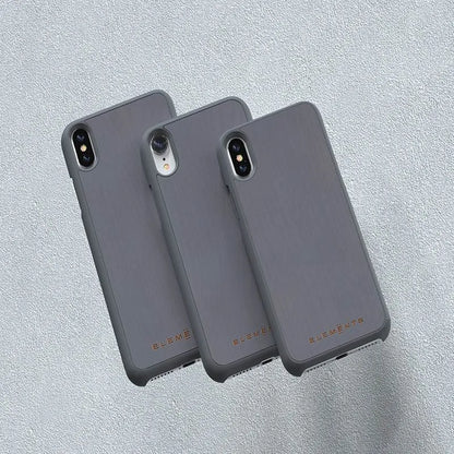 Nordic Elements Original Gefion – dėklas, skirtas iPhone Xs Max, su tikru klevo medžiu (Vidutiniškai pilkas)