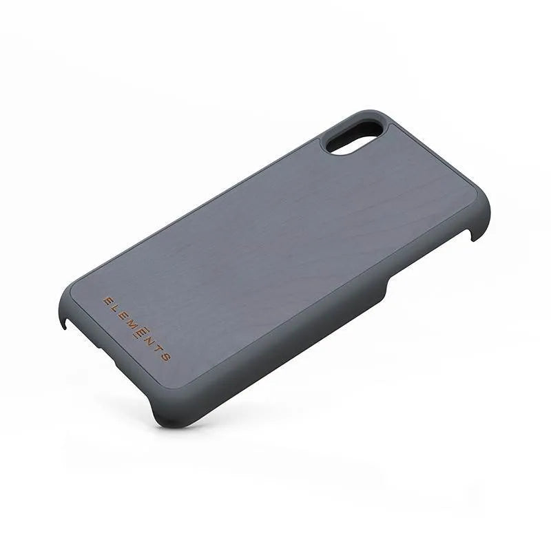 Nordic Elements Original Gefion – dėklas, skirtas iPhone Xs Max, su tikru klevo medžiu (Vidutiniškai pilkas)