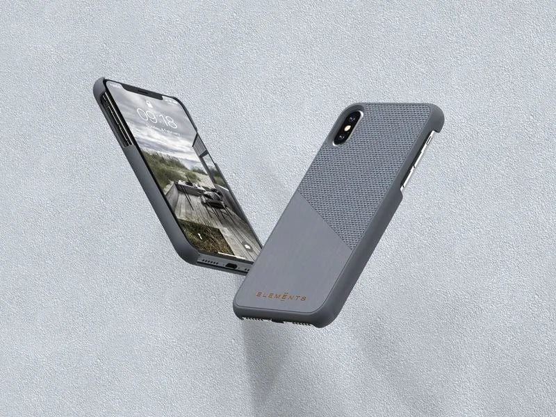 Nordic Elements Original Hel - Dėklas, skirtas iPhone Xs Max, su tikra klevo mediena (Vidutiniškai pilkas)