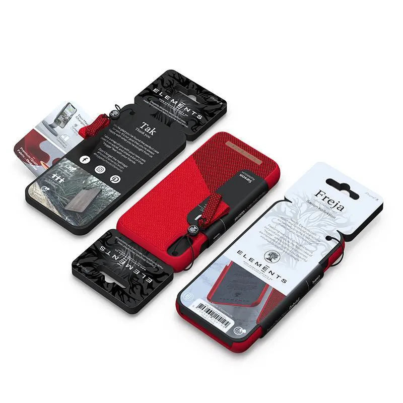 Nordic Elements Saeson Freja – dėklas, skirtas „iPhone Xs Max“ (raudonas)