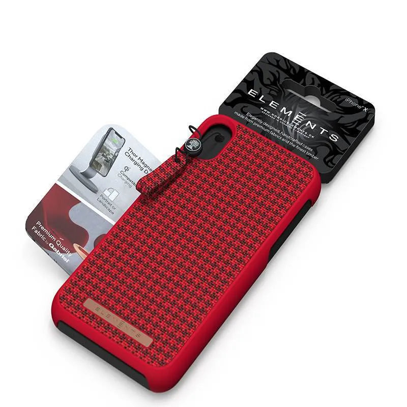 Nordic Elements Saeson Idun – dėklas, skirtas „iPhone Xs Max“ (raudonas)