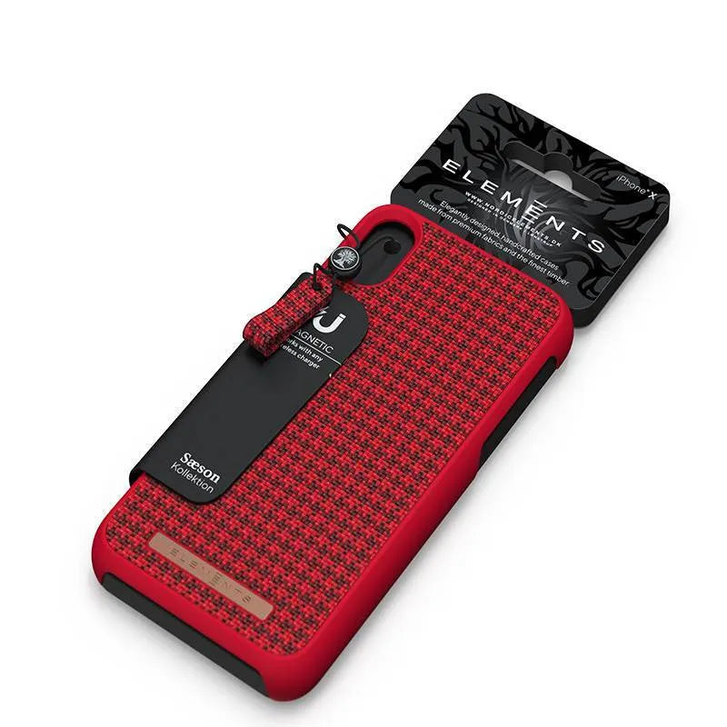 Nordic Elements Saeson Idun – dėklas, skirtas „iPhone Xs Max“ (raudonas)
