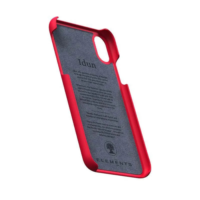 Nordic Elements Saeson Idun – dėklas, skirtas „iPhone Xs“ / „X“ (raudonas)