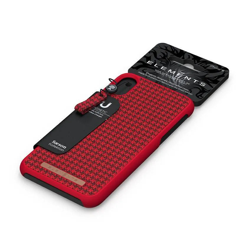 Nordic Elements Saeson Idun – dėklas, skirtas „iPhone Xs“ / „X“ (raudonas)