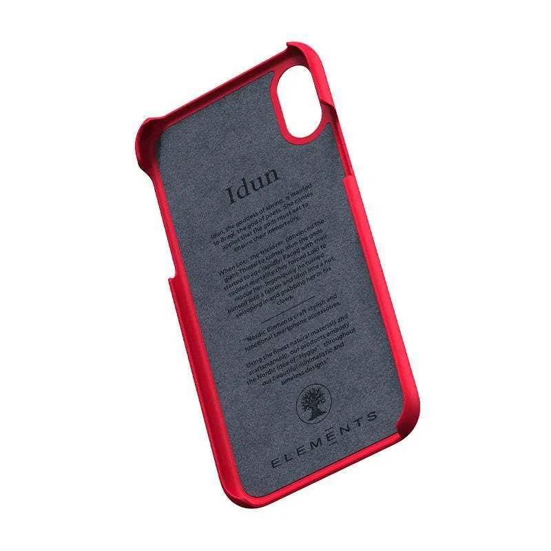 Nordic Elements Saeson Idun – dėklas, skirtas „iPhone Xs“ / „X“ (raudonas)