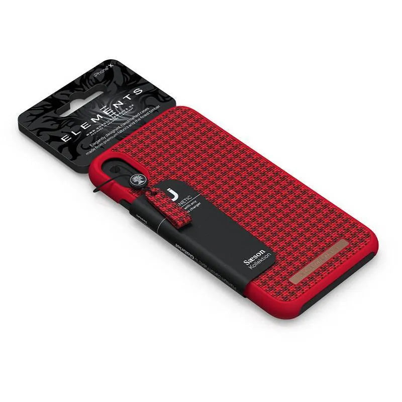 Nordic Elements Saeson Idun – dėklas, skirtas „iPhone Xs“ / „X“ (raudonas)