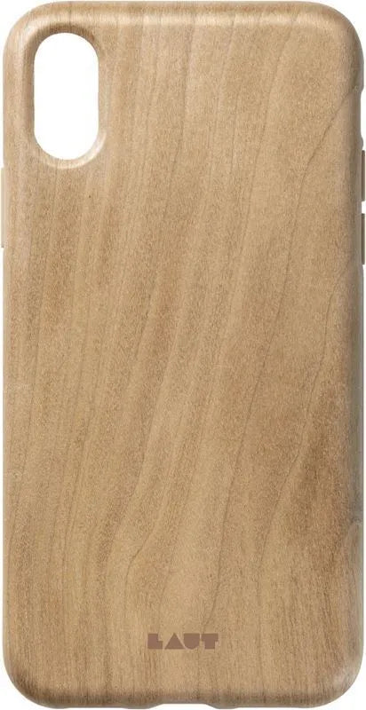 Pagal PINNACLE – dėklas skirtas iPhone XR su natūraliu medžiu (vyšnios mediena)