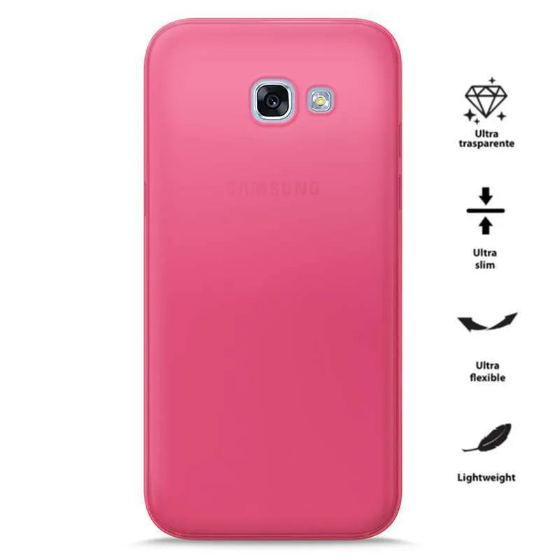 PURO 0.3 Nude – dėklas Samsung Galaxy A3 (2017) (Fluo Pink)