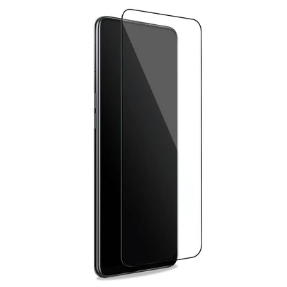PURO Frame grūdintas stiklas – Oppo A94 5G grūdintas stiklas, apsauginis stiklas (juodas rėmelis)