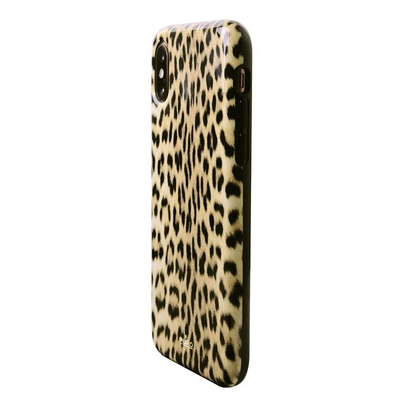 PURO Glam Leopard Cover – dėklas, skirtas iPhone Xs / X (Leo 1)