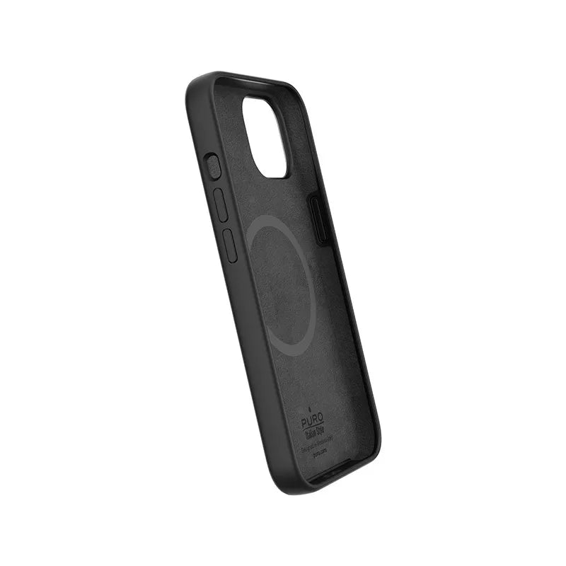PURO ICON MAG – dėklas iPhone 14 Max su MagSafe (juodas)