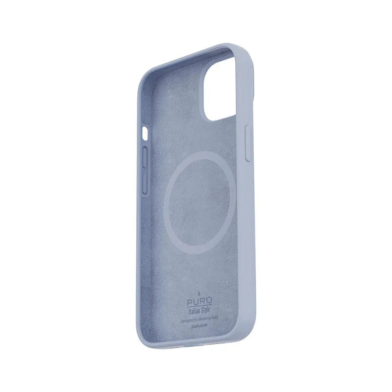 PURO ICON MAG – Dėklas, skirtas iPhone 14 Max, suderinamas su MagSafe (Sierra mėlyna)