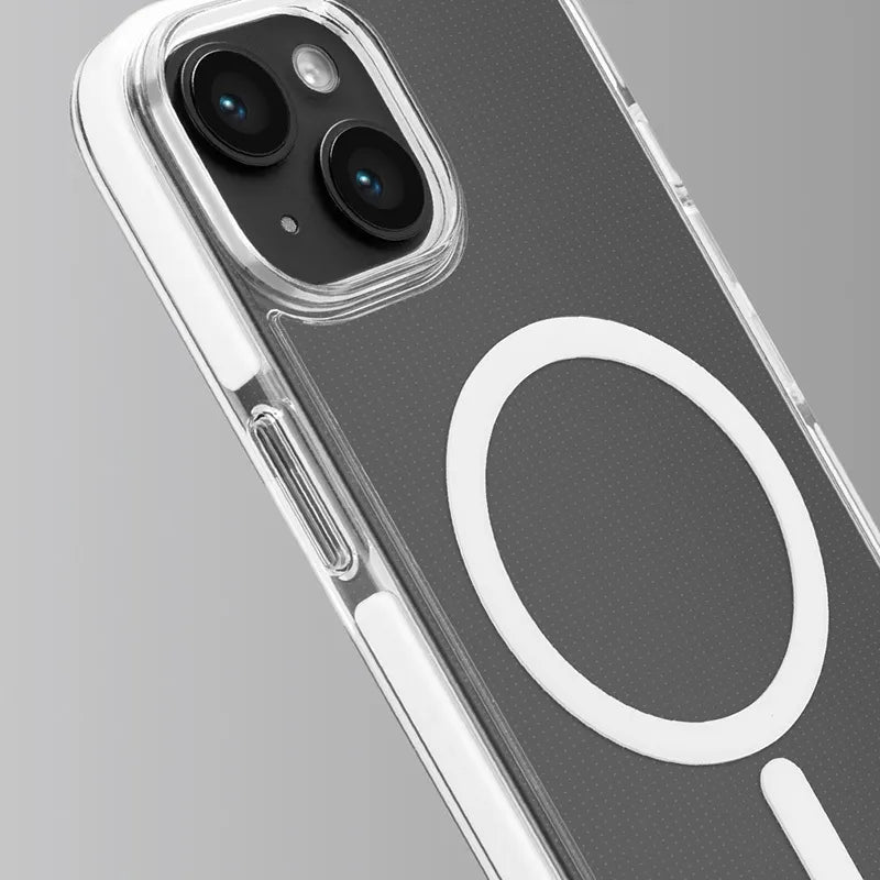 PURO LITEMAG PRO – Dėklas iPhone 15 su MagSafe (skaidrus)