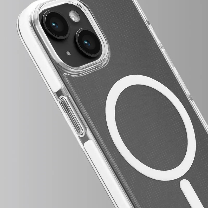 PURO LITEMAG PRO – dėklas, skirtas „iPhone 15 Plus“ su „MagSafe“ (skaidrus)