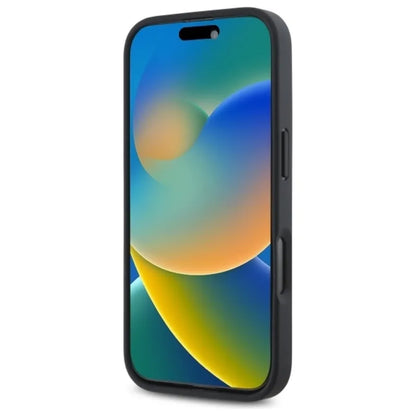 Red Bull anglies pluošto blizgaus logotipo „MagSafe“ dėklas – iPhone 16 Pro (juodas)