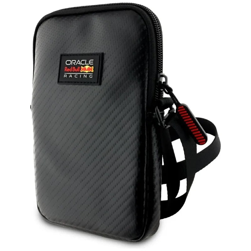 Red Bull Carbon Patch – skersinis telefono krepšys (juodas)