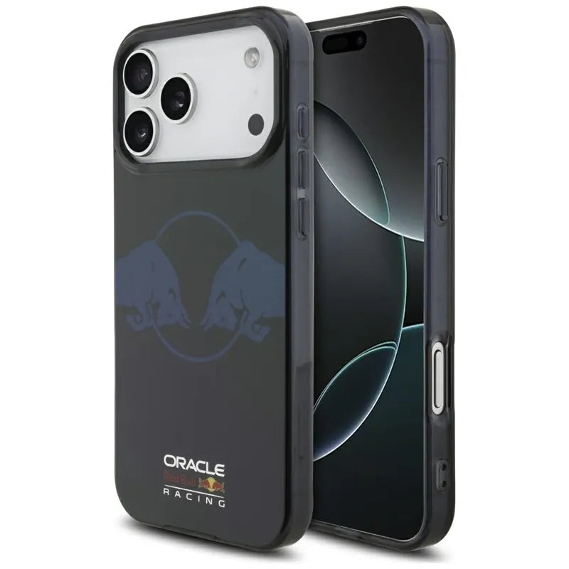 Red Bull IML skaidrus „Two Bulls“ MagSafe dėklas – iPhone 17 Pro Max (tamsiai mėlynas)