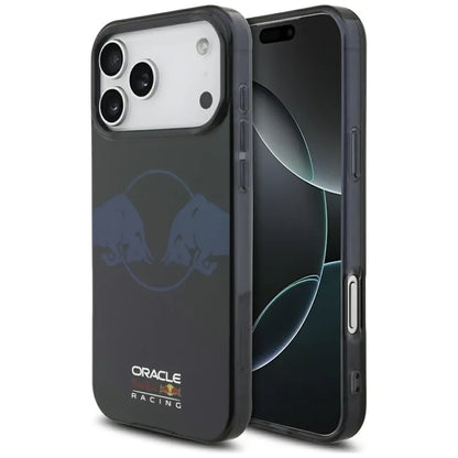 Red Bull IML skaidrus „Two Bulls“ MagSafe dėklas – iPhone 17 Pro Max (tamsiai mėlynas)