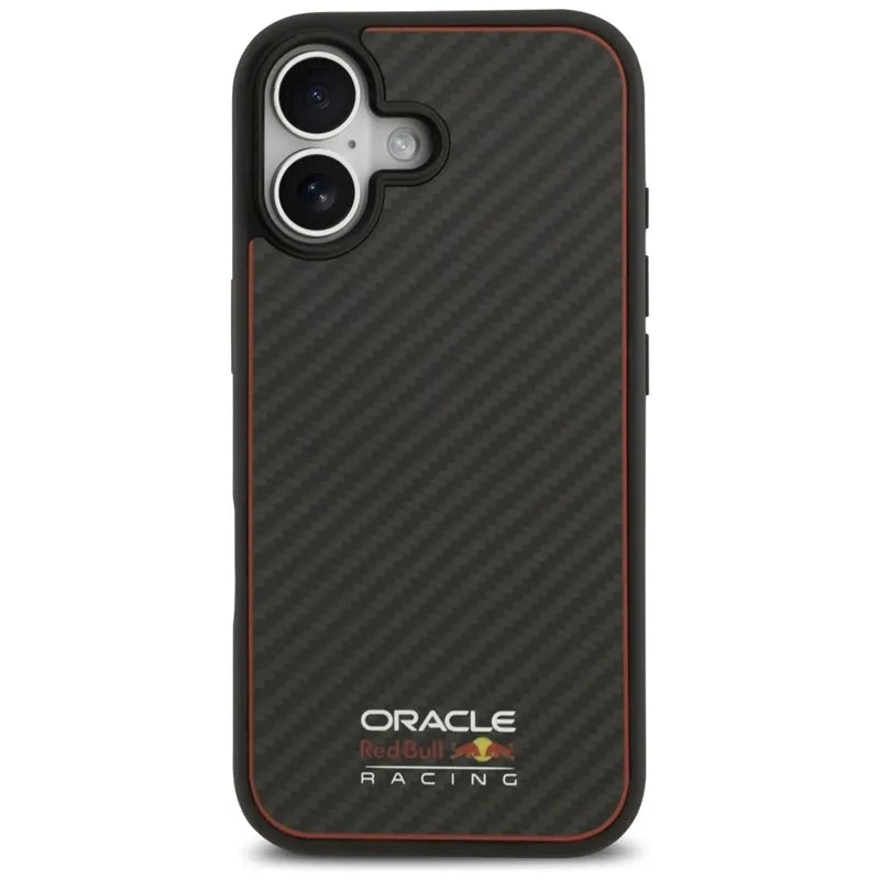 Red Bull Kevlar Logo Matt MagSafe - iPhone 17 dėklas (juodas)